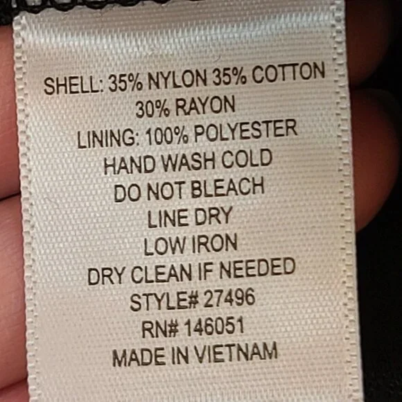 Monteau Womens Blouse Top Medium Black Floral Lace Crochet Short Sleeve Casual - Picture 6 of 12